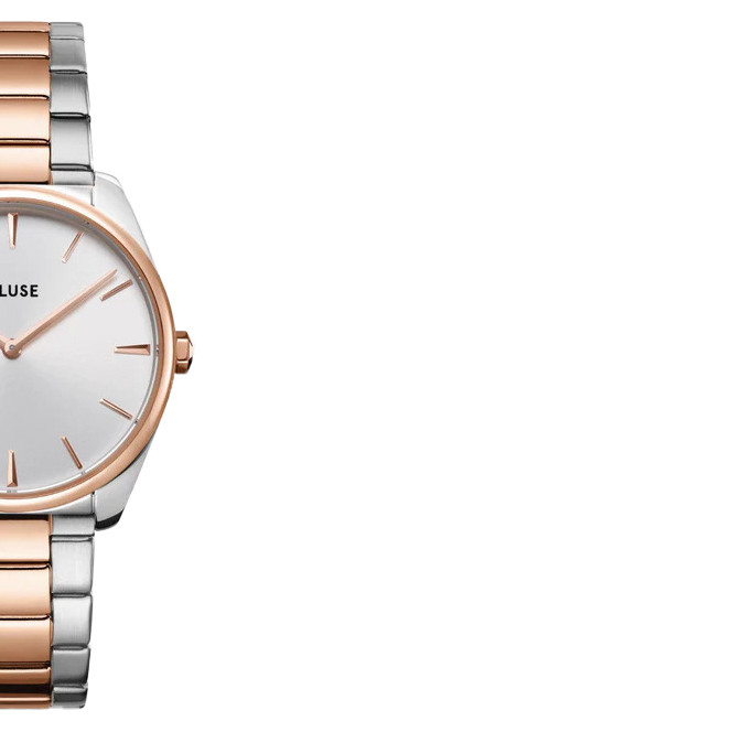 Cluse CW11104 Steel White Rose Gold/Silver Colour - zegarek damski 6