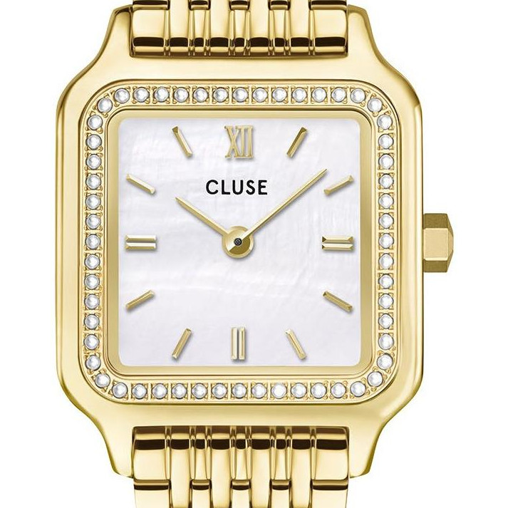 Cluse CW11826 Gracieuse Petite Steel Glass Pearls White Gold - zegarek damski 2