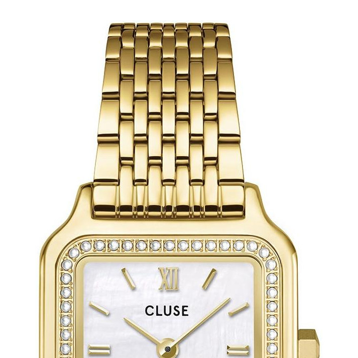 Cluse CW11826 Gracieuse Petite Steel Glass Pearls White Gold - zegarek damski 3
