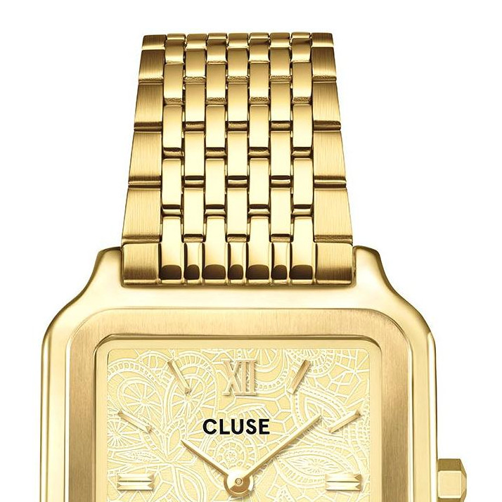 Cluse CW11912 Gracieuse Steel Lace Textured Gold - zegarek damski 3