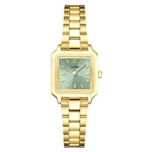 Cluse CW15505 Gracieuse Mini Steel Sage Green Gold - zegarek damski