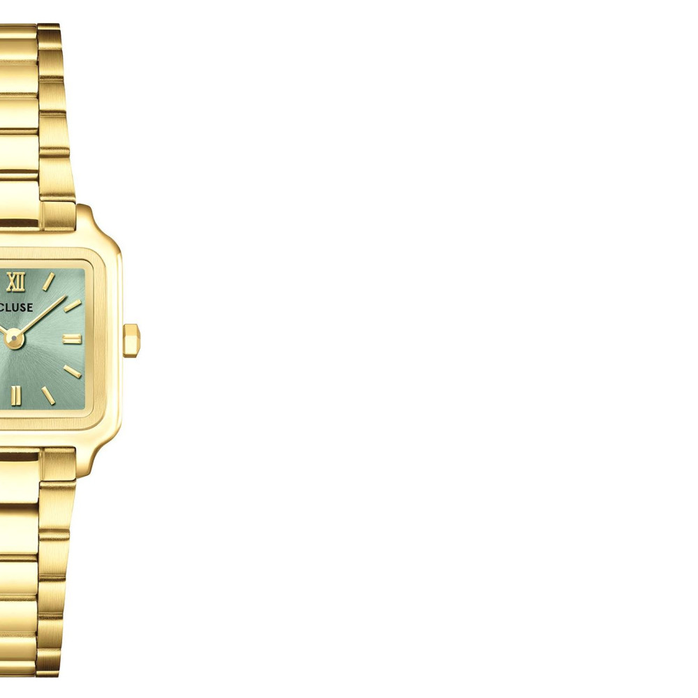 Cluse CW15505 Gracieuse Mini Steel Sage Green Gold - zegarek damski 6