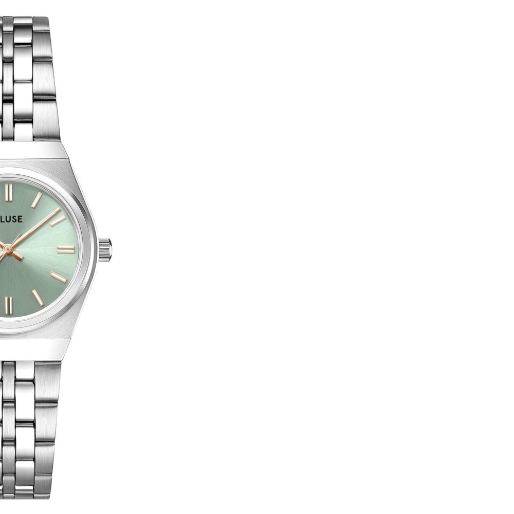 Cluse CW16301 Retro 70s Mini Steel Sage Green Silver - zegarek damski 6