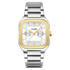 Cluse CW26201 Quadrus Multifunction Steel Silver Two Tone - zegarek męski