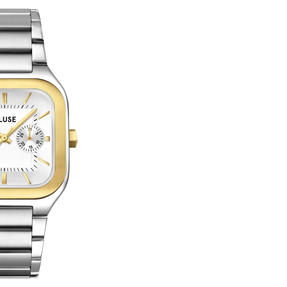 Cluse CW26201 Quadrus Multifunction Steel Silver Two Tone - zegarek męski 6