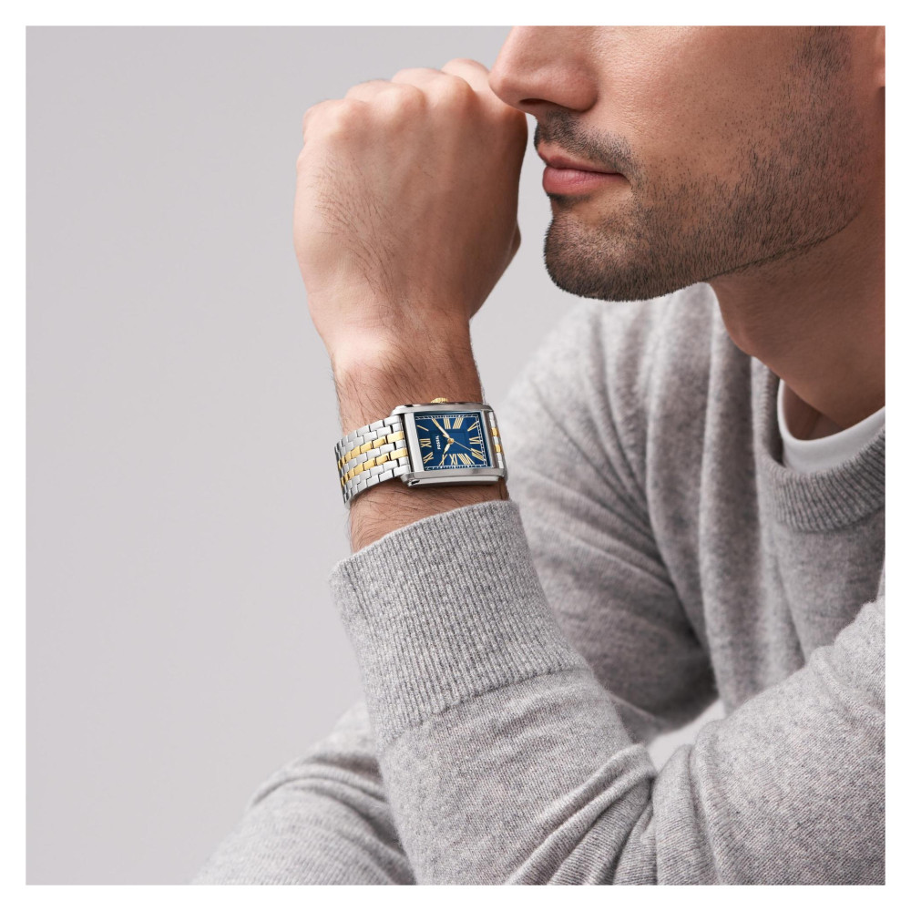 Fossil FS6010 CARRAWAY Bicolor Stainless Steel 30mm - zegarek męski 9