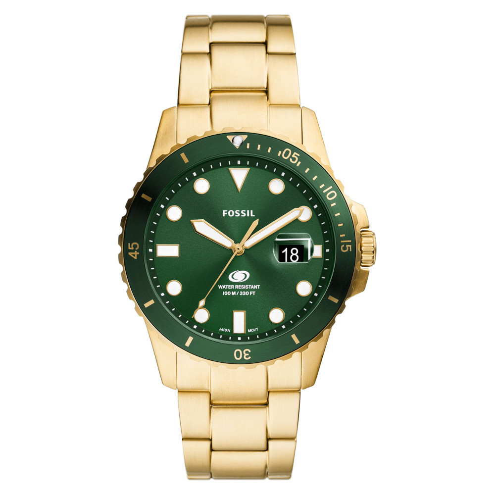Fossil FS6030 BLUE Gold Stainless Steel 42mm - zegarek męski 1