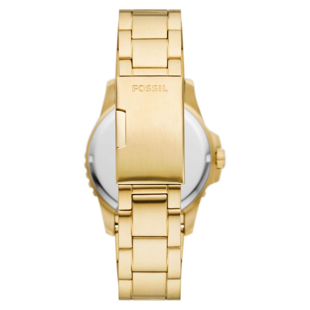 Fossil FS6030 BLUE Gold Stainless Steel 42mm - zegarek męski 8
