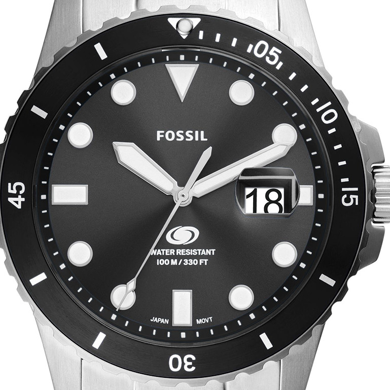 Fossil FS6032 BLUE Stainless Steel 42mm - zegarek męski 2