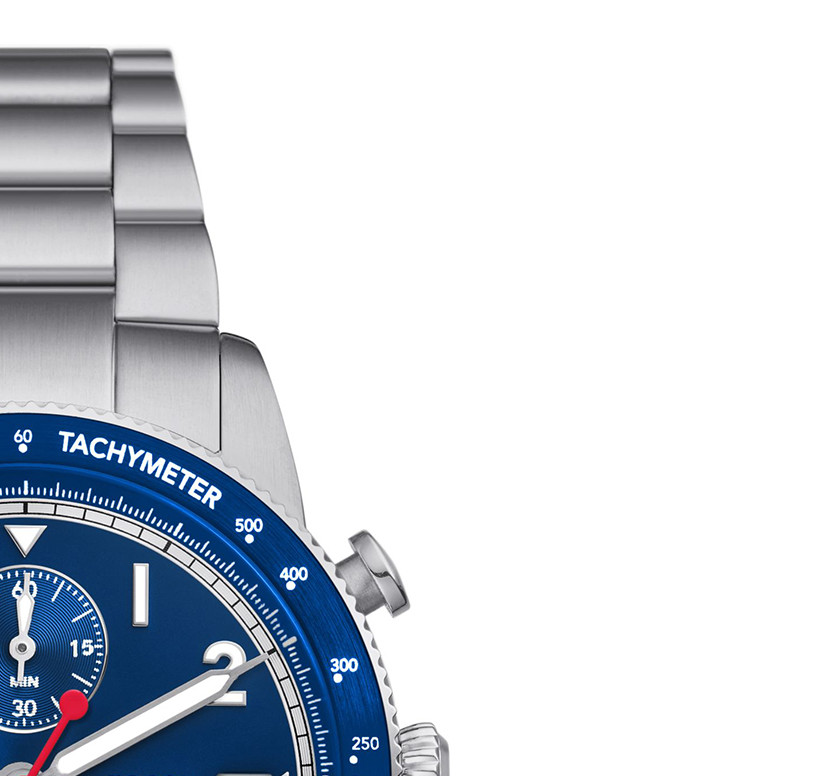 Fossil FS6047 SPORT TOURER Chronograph Stainless Steel 42mm - zegarek męski 5