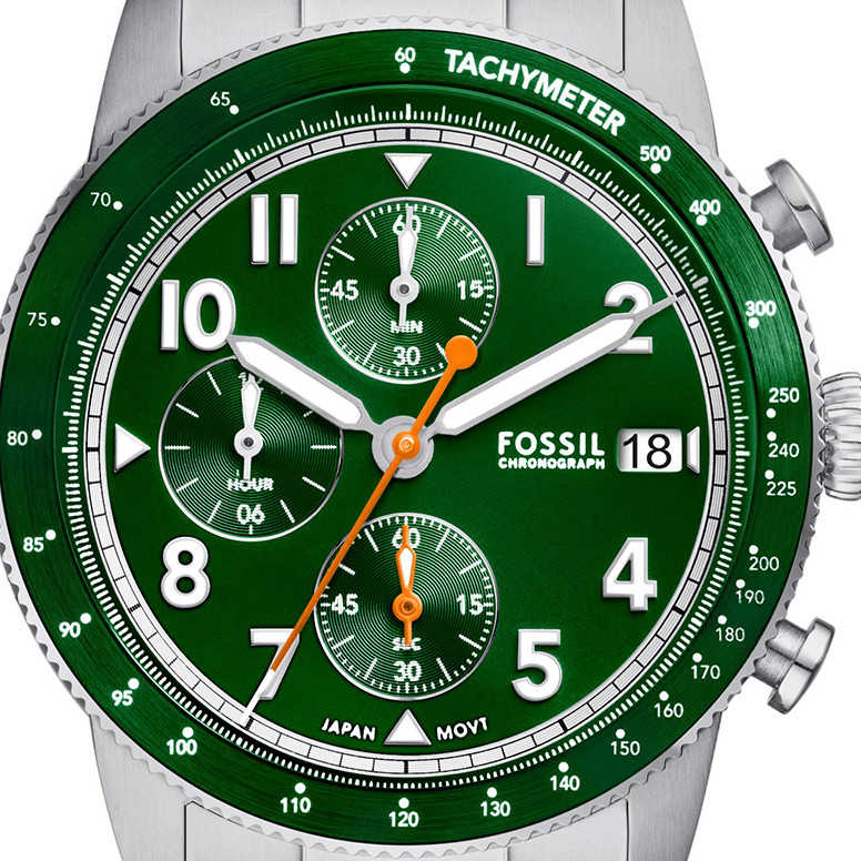 Fossil FS6048 SPORT TOURER Stainless Steel 42mm - zegarek męski 2