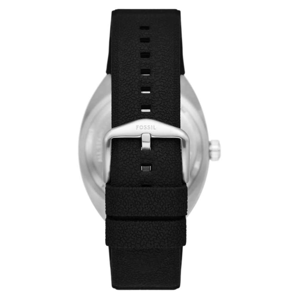 Fossil FS6062 BREAKER Black Silicone Strap 42mm - zegarek męski 8