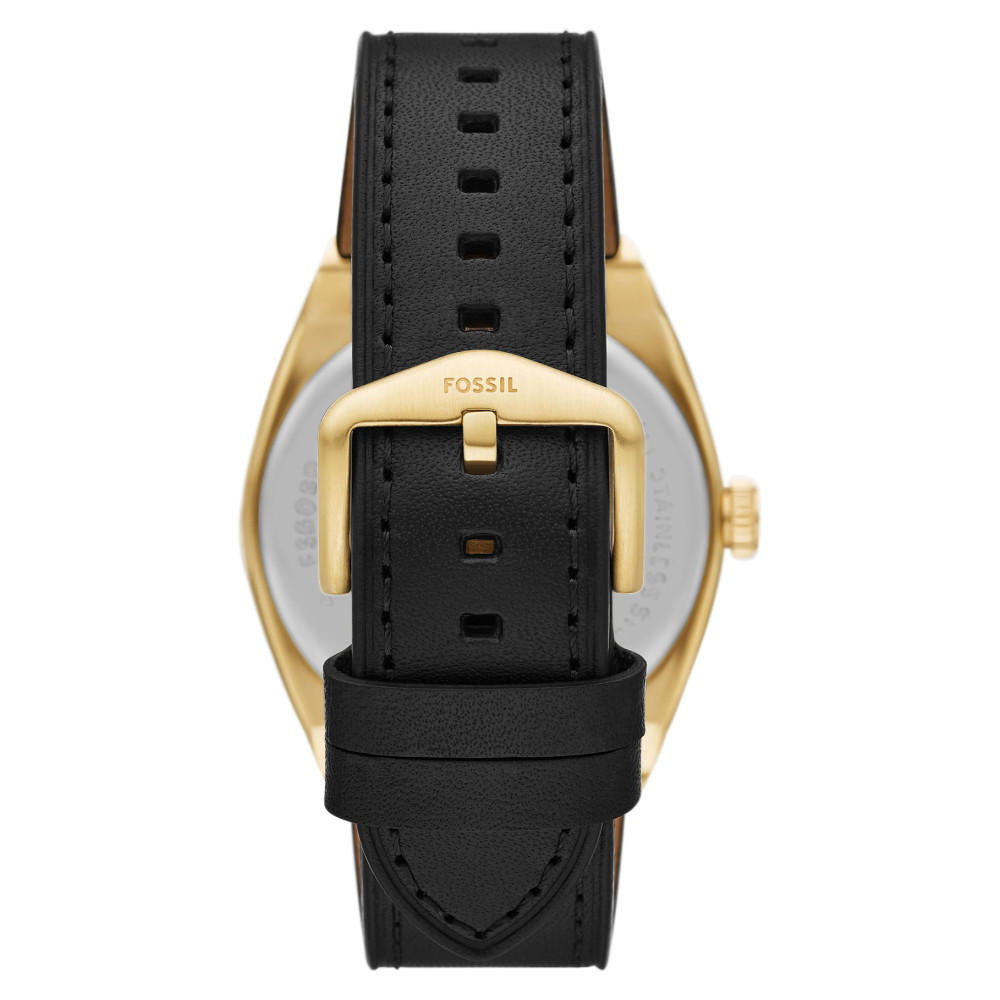 Fossil FS6089 Black Leather Strap 41mm - zegarek męski 7