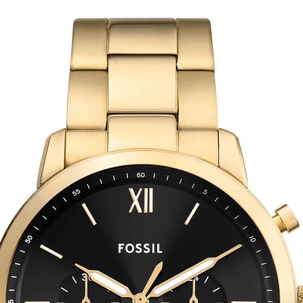 Fossil FS6093 NEUTRA Chronograph Gold Stainless Steel 44mm - zegarek męski 3