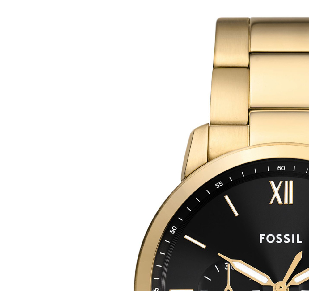 Fossil FS6093 NEUTRA Chronograph Gold Stainless Steel 44mm - zegarek męski 4