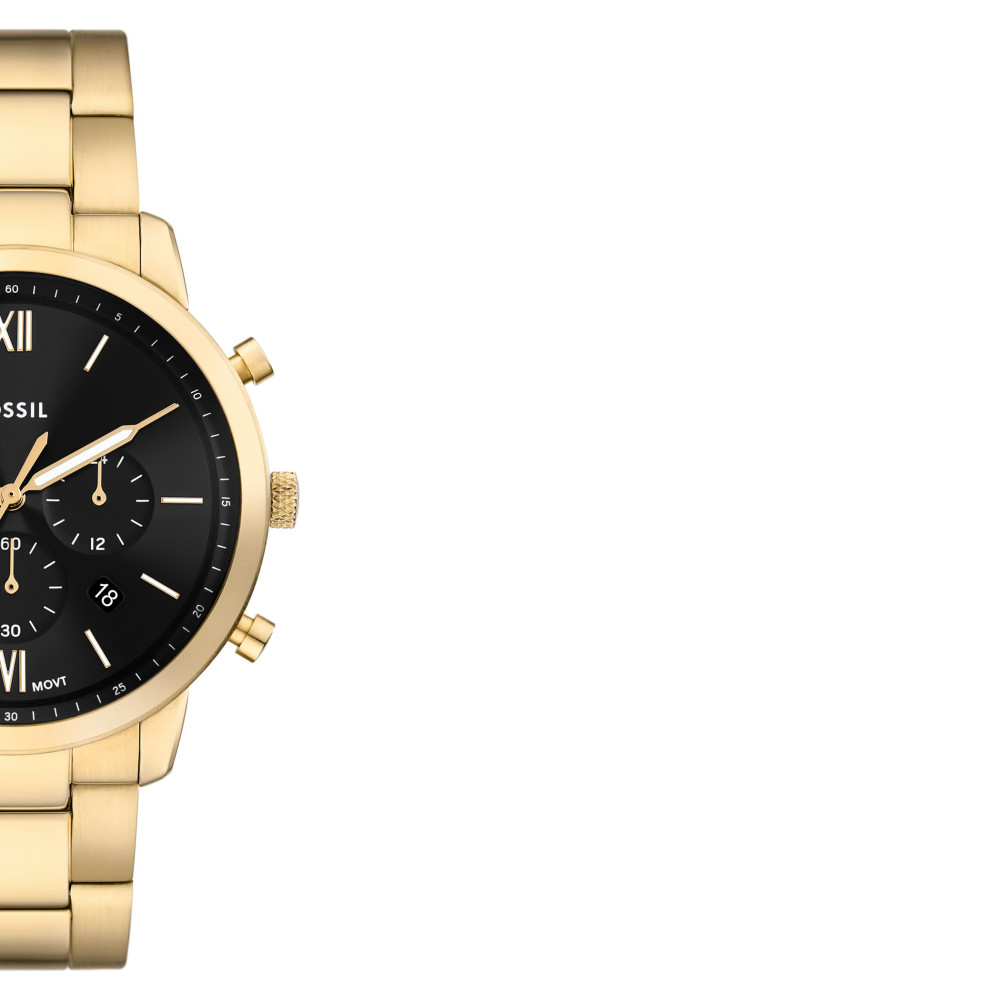 Fossil FS6093 NEUTRA Chronograph Gold Stainless Steel 44mm - zegarek męski 6