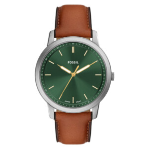 Fossil FS6094 Brown Leather Strap 44mm - zegarek męski