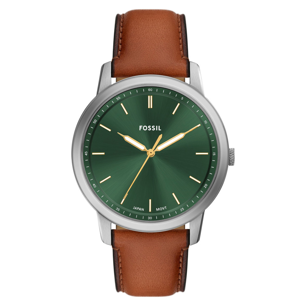 Fossil FS6094 Brown Leather Strap 44mm - zegarek męski 1