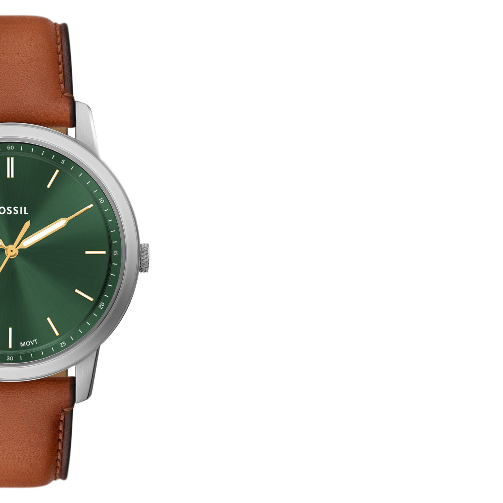 Fossil FS6094 Brown Leather Strap 44mm - zegarek męski 6