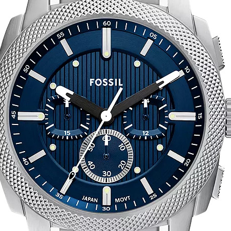 Fossil FS6096 Machine Chronograph Stainless Steel 44mm - zegarek męski 2