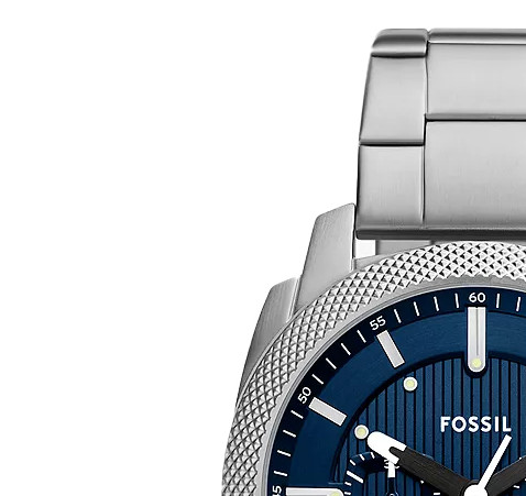 Fossil FS6096 Machine Chronograph Stainless Steel 44mm - zegarek męski 4