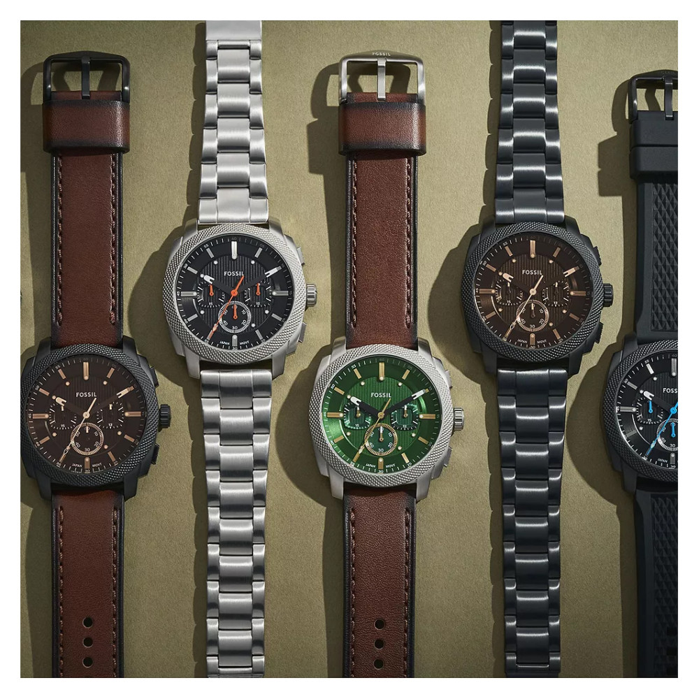 Fossil FS6097 Machine Chronograph Black Stainless Steel 44mm - zegarek męski 10