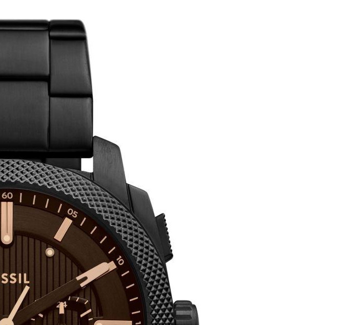 Fossil FS6097 Machine Chronograph Black Stainless Steel 44mm - zegarek męski 5