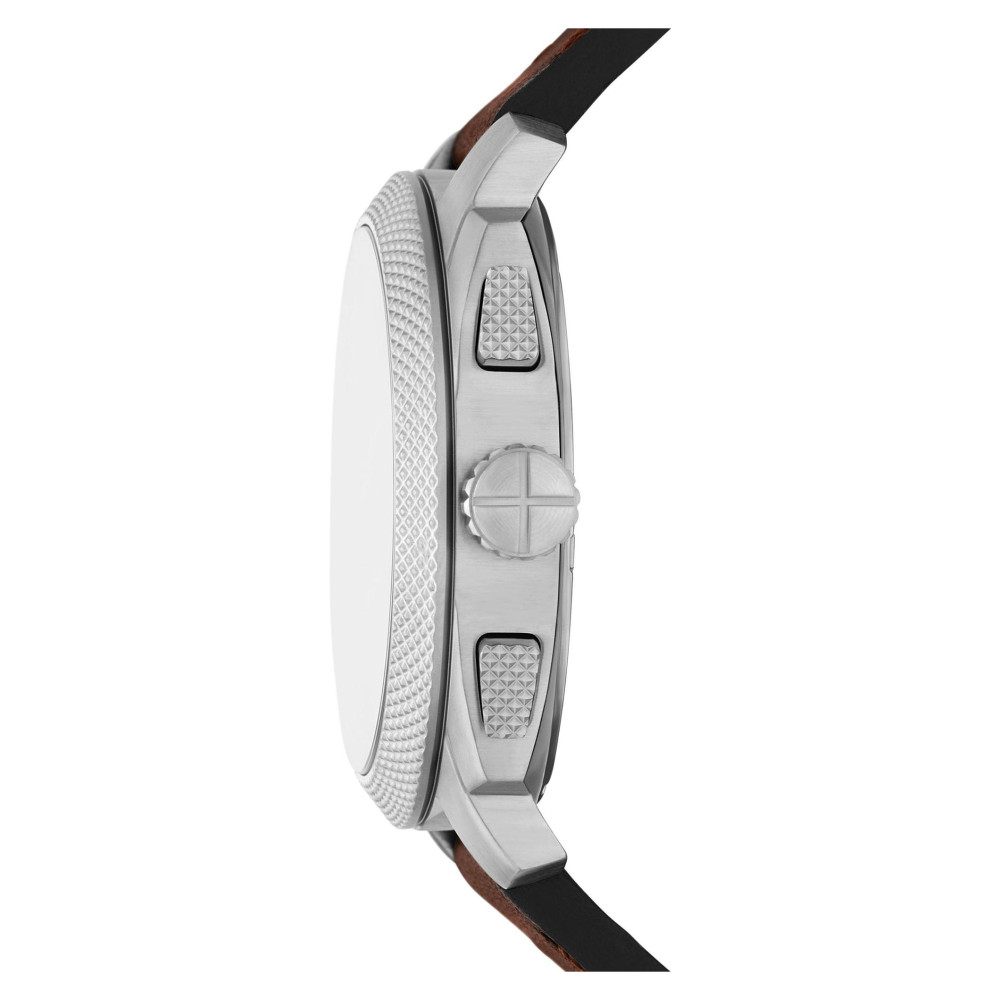 Fossil FS6100 Machine Brown Leather Strap 44mm - zegarek męski 8