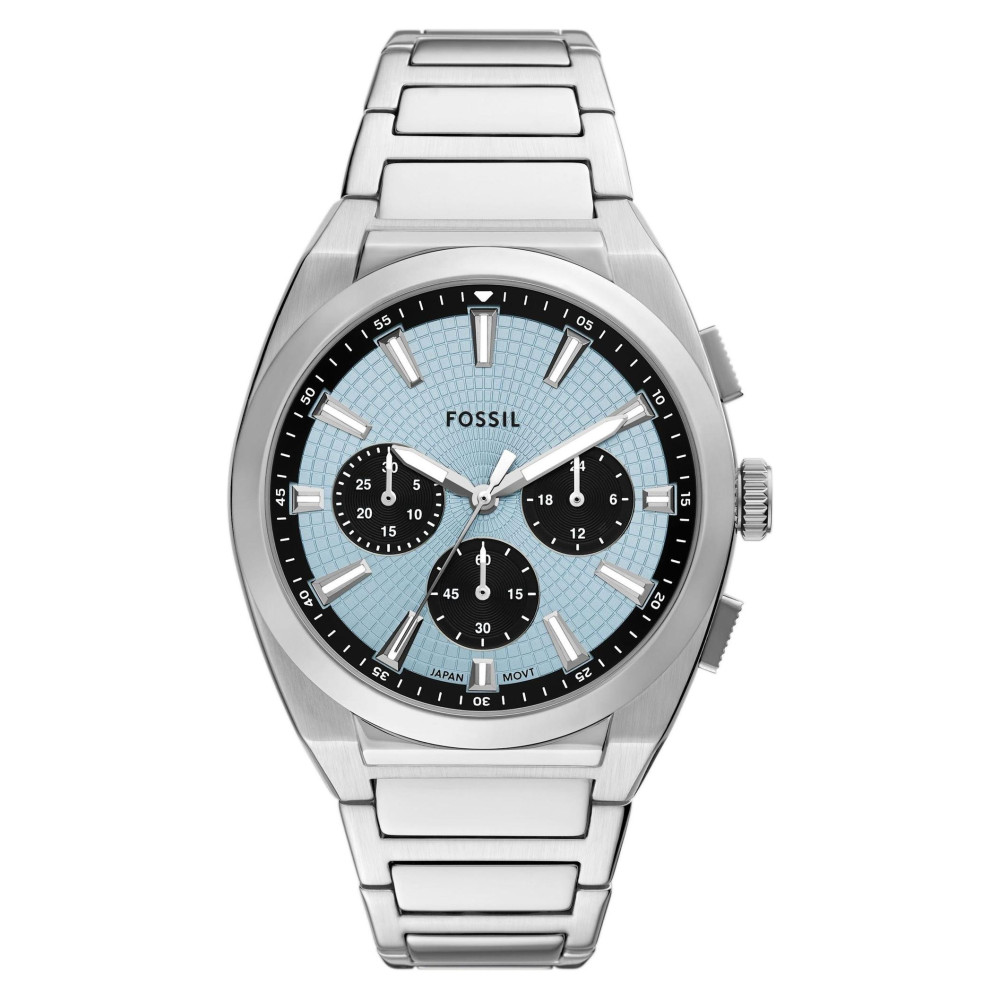 Fossil FS6105 Everett Chronograph Stainless Steel 44mm - zegarek męski 1
