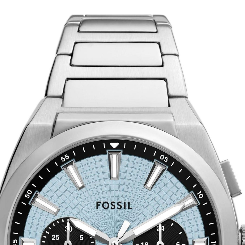 Fossil FS6105 Everett Chronograph Stainless Steel 44mm - zegarek męski 3