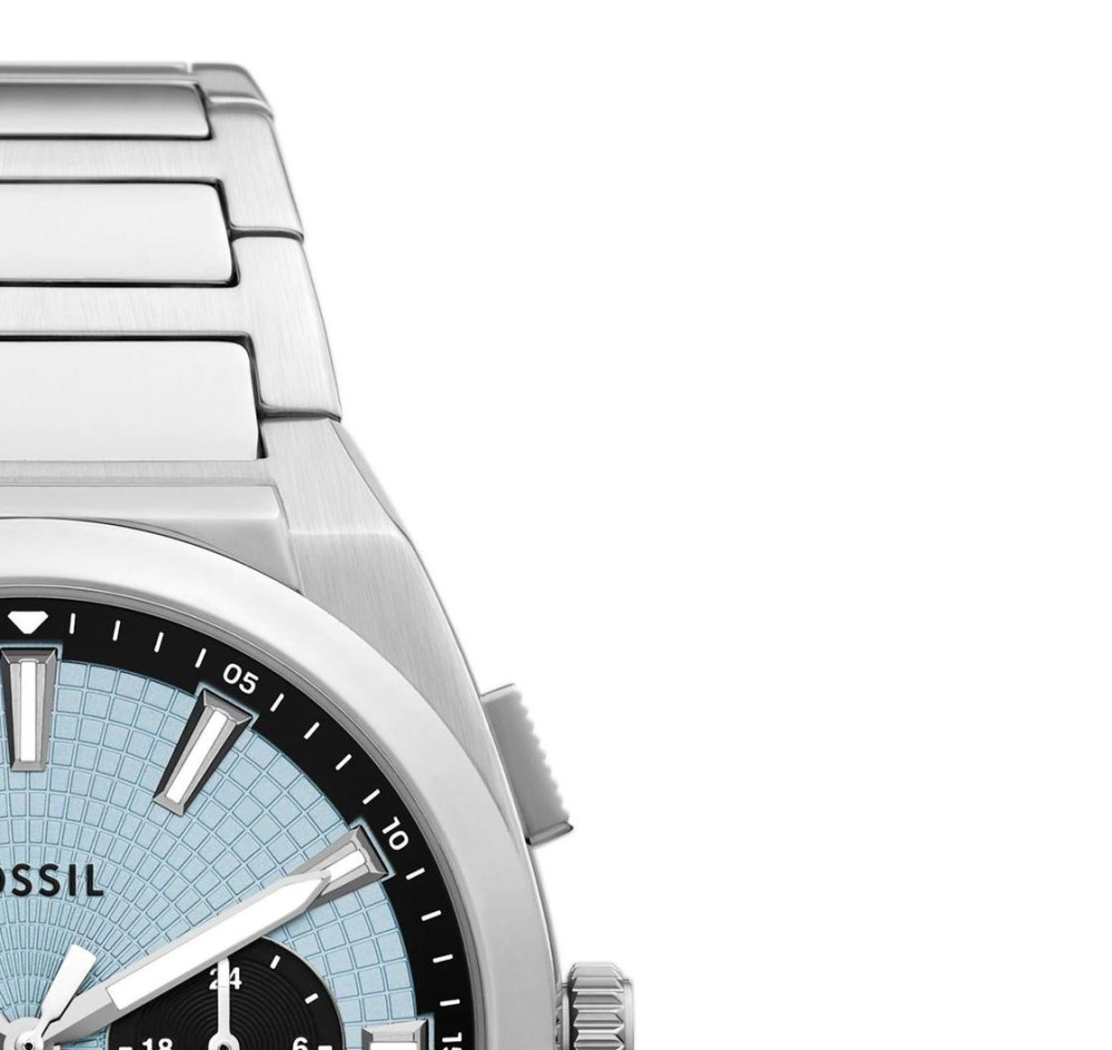 Fossil FS6105 Everett Chronograph Stainless Steel 44mm - zegarek męski 5