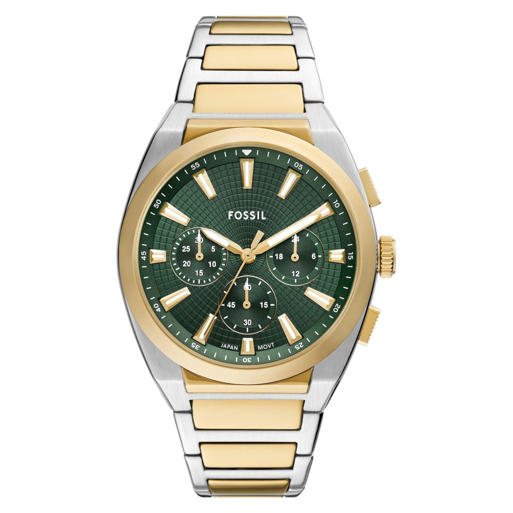 Fossil FS6106 Everett Chronograph Bicolor Stainless Steel 44mm - zegarek męski 1