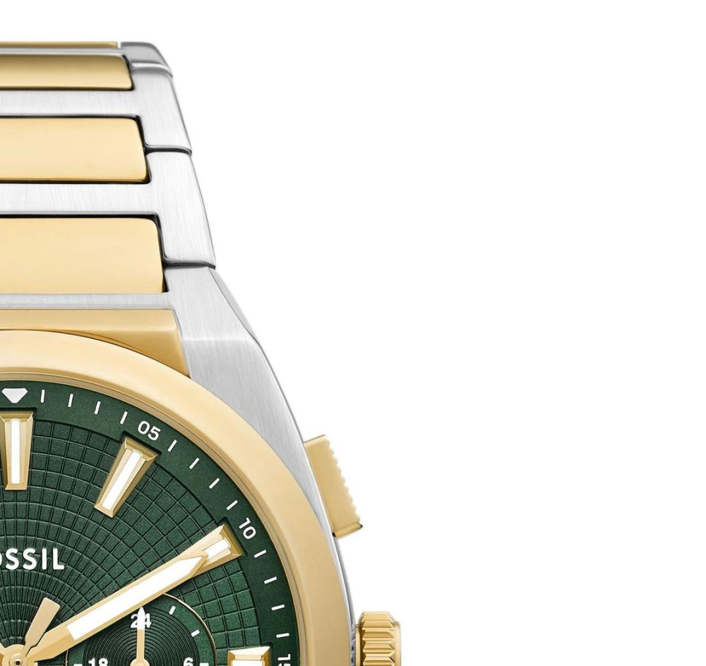 Fossil FS6106 Everett Chronograph Bicolor Stainless Steel 44mm - zegarek męski 5