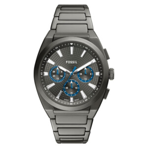 Fossil FS6107 Everett Chronograph Grey Stainless Steel 44mm - zegarek męski