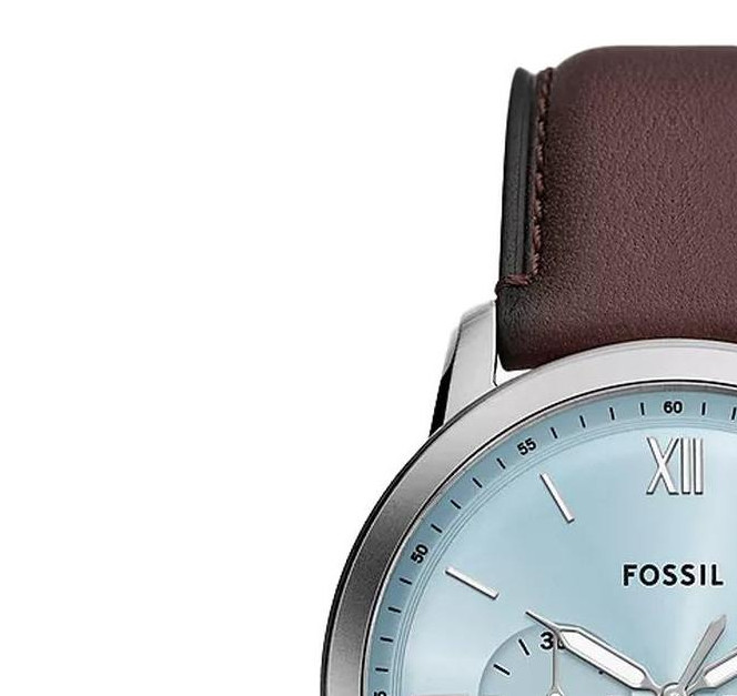Fossil FS6109 Neutra Chronograph Brown Leather Strap 44mm - zegarek męski 4