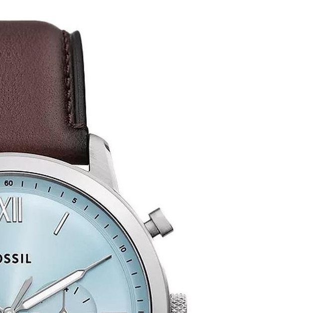 Fossil FS6109 Neutra Chronograph Brown Leather Strap 44mm - zegarek męski 5