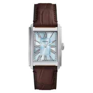 Fossil FS6110 Carraway Brown Croco Leather 30mm - zegarek męski