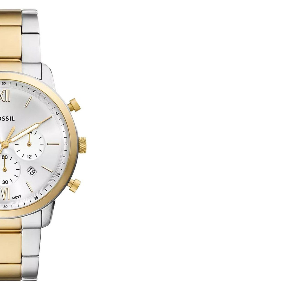 Fossil FS6112 Neutra Chronograph Bicolor Stainless Steel 44mm - zegarek męski 6