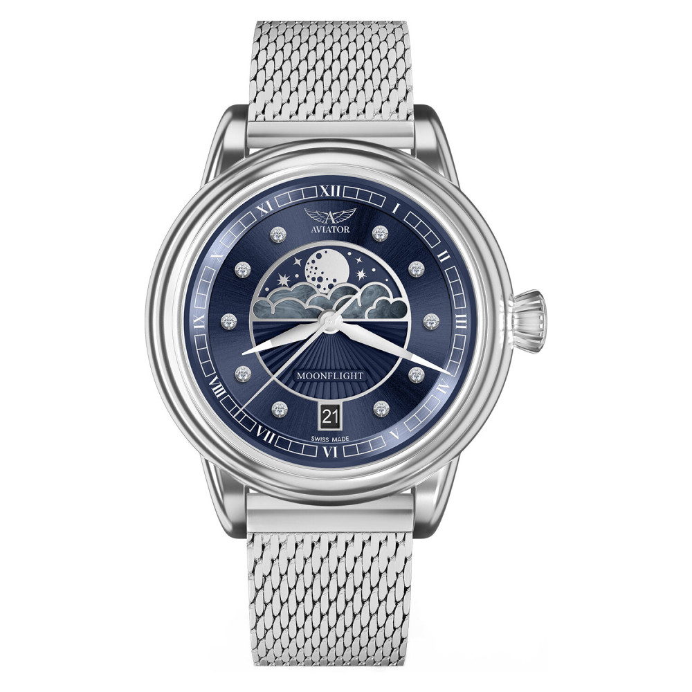 Aviator Douglas Moonflight Diamond Edition V.1.33.0.379.5 - zegarek damski 1