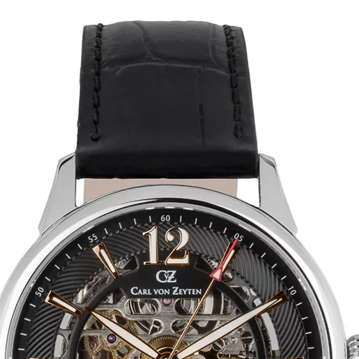 Carl von Zeyten CVZ0080BKRS Schramberg Automatic Skeleton Limited Edition - zegarek męski 3