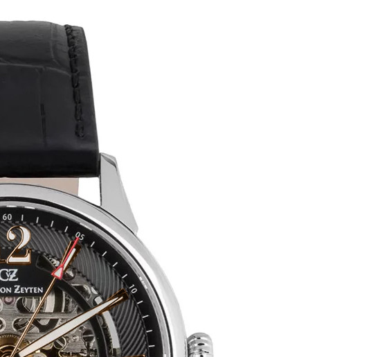 Carl von Zeyten CVZ0080BKRS Schramberg Automatic Skeleton Limited Edition - zegarek męski 5