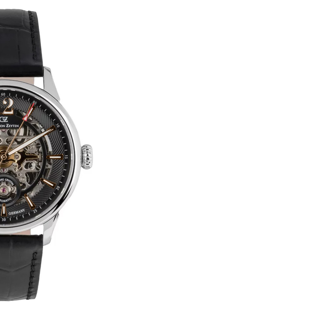 Carl von Zeyten CVZ0080BKRS Schramberg Automatic Skeleton Limited Edition - zegarek męski 6