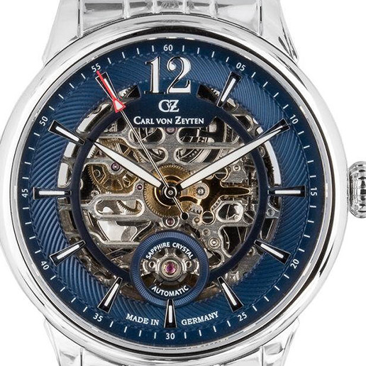 Carl von Zeyten CVZ0080BLMS Schramberg Automatic Skeleton Limited Edition - zegarek męski 2
