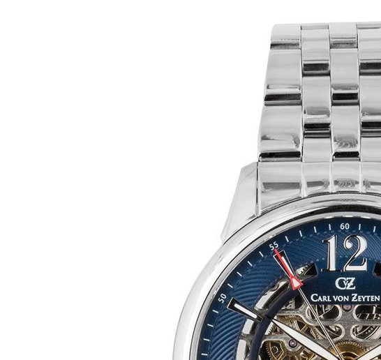 Carl von Zeyten CVZ0080BLMS Schramberg Automatic Skeleton Limited Edition - zegarek męski 4