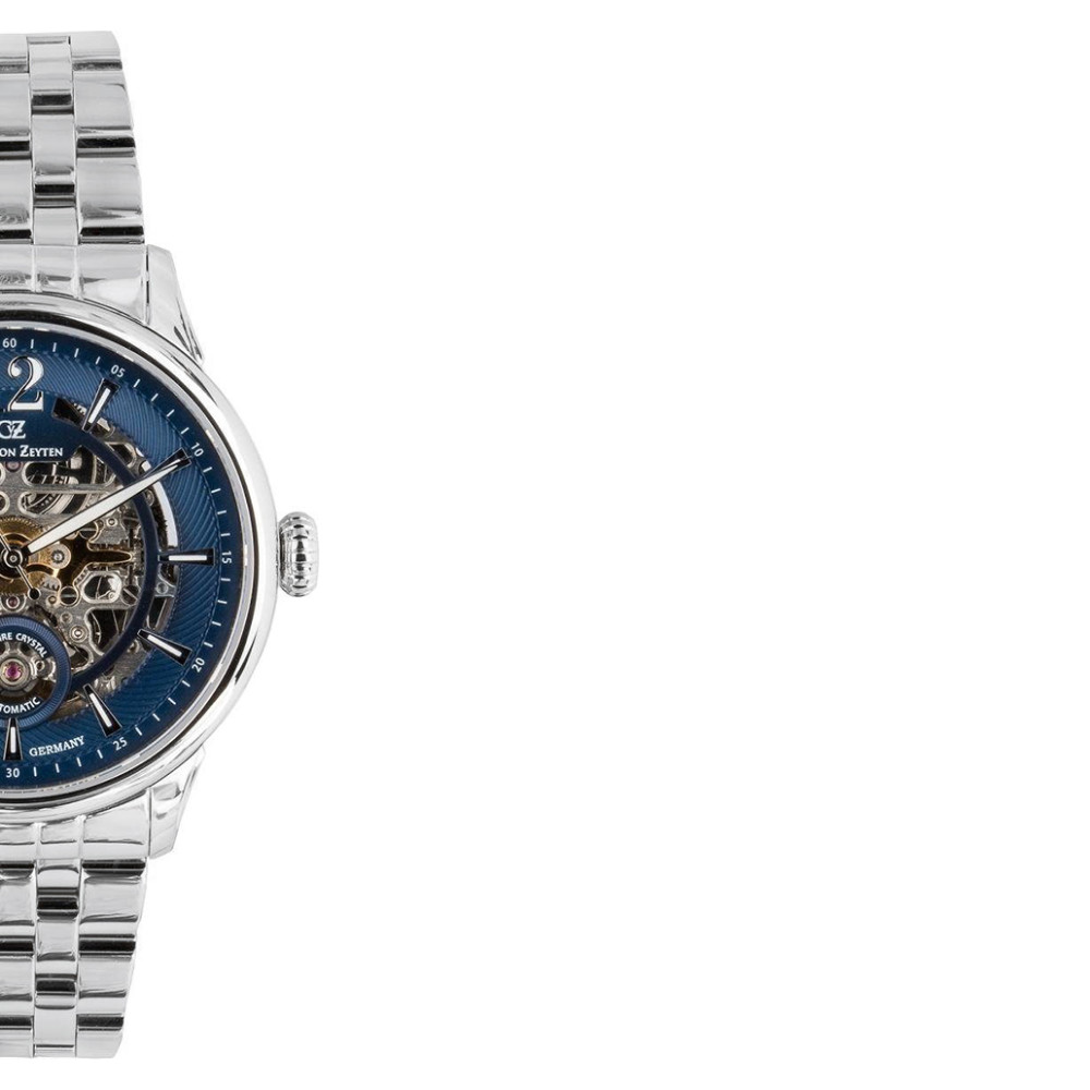 Carl von Zeyten CVZ0080BLMS Schramberg Automatic Skeleton Limited Edition - zegarek męski 6