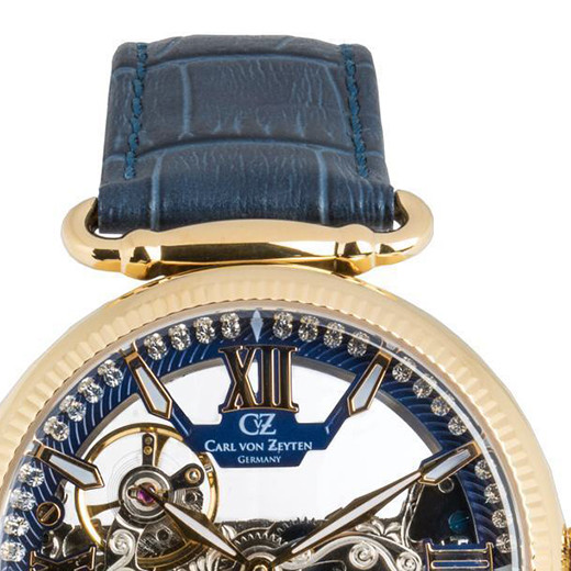 Carl von Zeyten CVZ0083GBLS Häusern Skeleton - zegarek damski 3