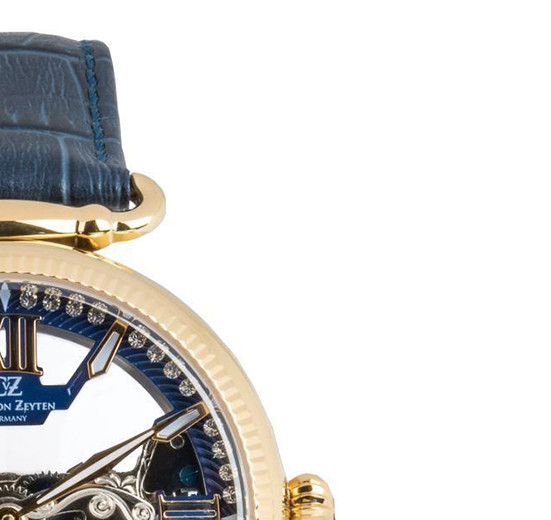 Carl von Zeyten CVZ0083GBLS Häusern Skeleton - zegarek damski 5