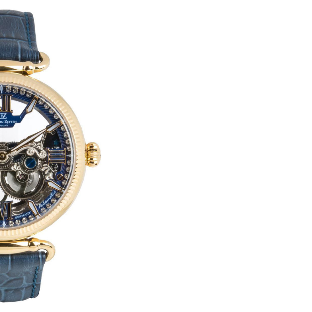 Carl von Zeyten CVZ0083GBLS Häusern Skeleton - zegarek damski 6