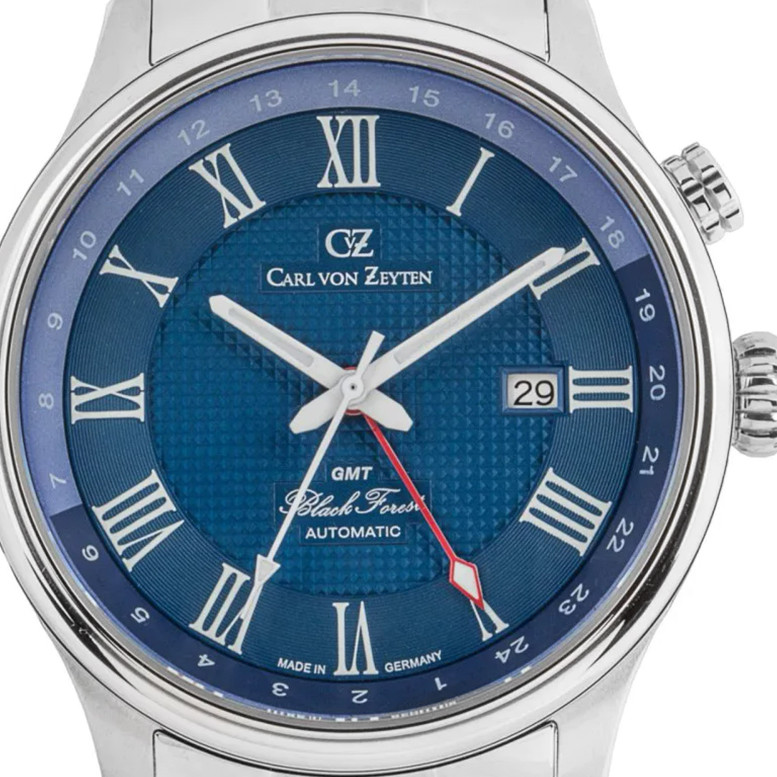 Carl von Zeyten CVZ0087BLMS Rench Automatic GMT - zegarek męski 2