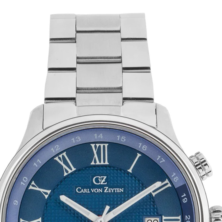 Carl von Zeyten CVZ0087BLMS Rench Automatic GMT - zegarek męski 3